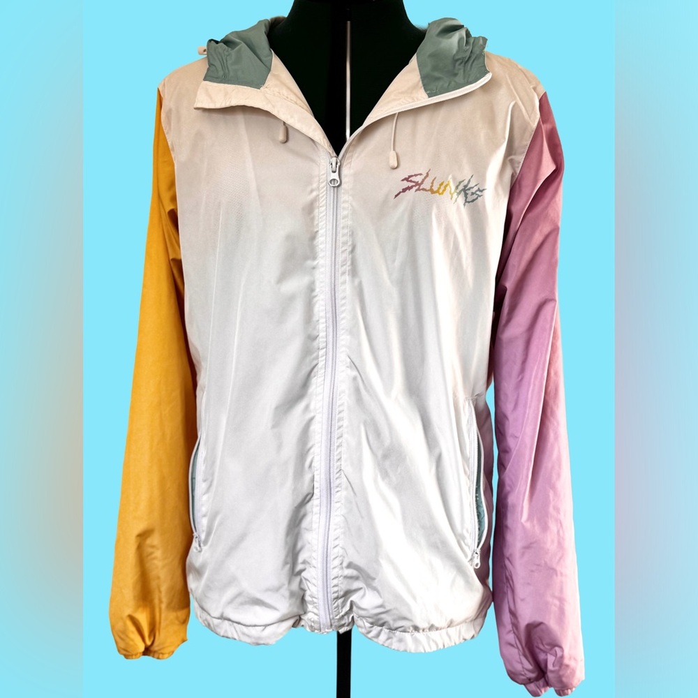 Slunks RARE Color Block Windbreaker Limited Release Men’s Size M